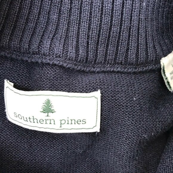 Southern Pines Golf Blue Zip Sweater Vest - Picture 6 of 6